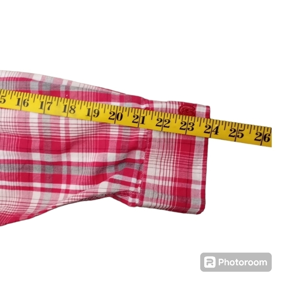 Barn Fly Mens Western Windowpane Plaid Button Down Shirt Size Large - Picture 11 of 12